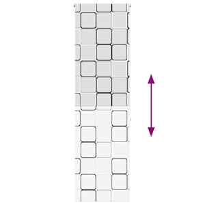 Sprchová roleta 70x240 cm Šířka látky 66 cm - obrázek 5