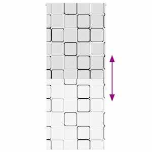 Sprchová roleta 90x240 cm Šířka látky 86 cm - obrázek 5