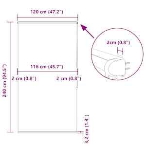 Sprchová roleta s kazetou 120x240 cm Šířka látky 116 cm - obrázek 12