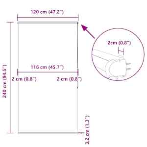 Sprchová roleta s kazetou 120x240 cm Šířka látky 116 cm - obrázek 12