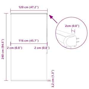 Sprchová roleta s kazetou 120x240 cm Šířka látky 116 cm - obrázek 12