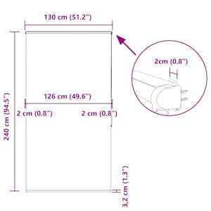 Sprchová roleta s kazetou 130x240 cm Šířka látky 126 cm - obrázek 12