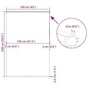 Sprchová roleta s kazetou 160x240 cm Šířka látky 156 cm - obrázek 12