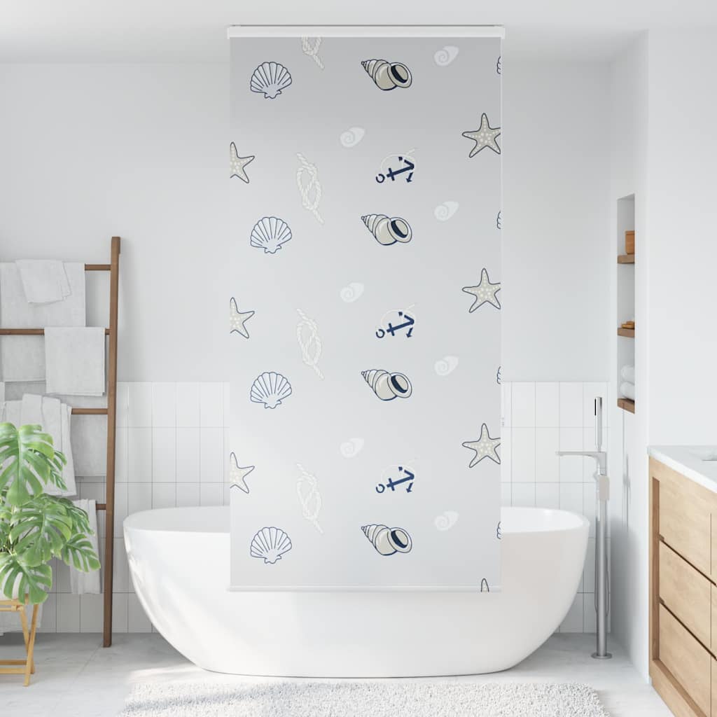 vidaXL Doucherolgordijn met cassette 110x240 cm stofbreedte 106 cm afbeelding