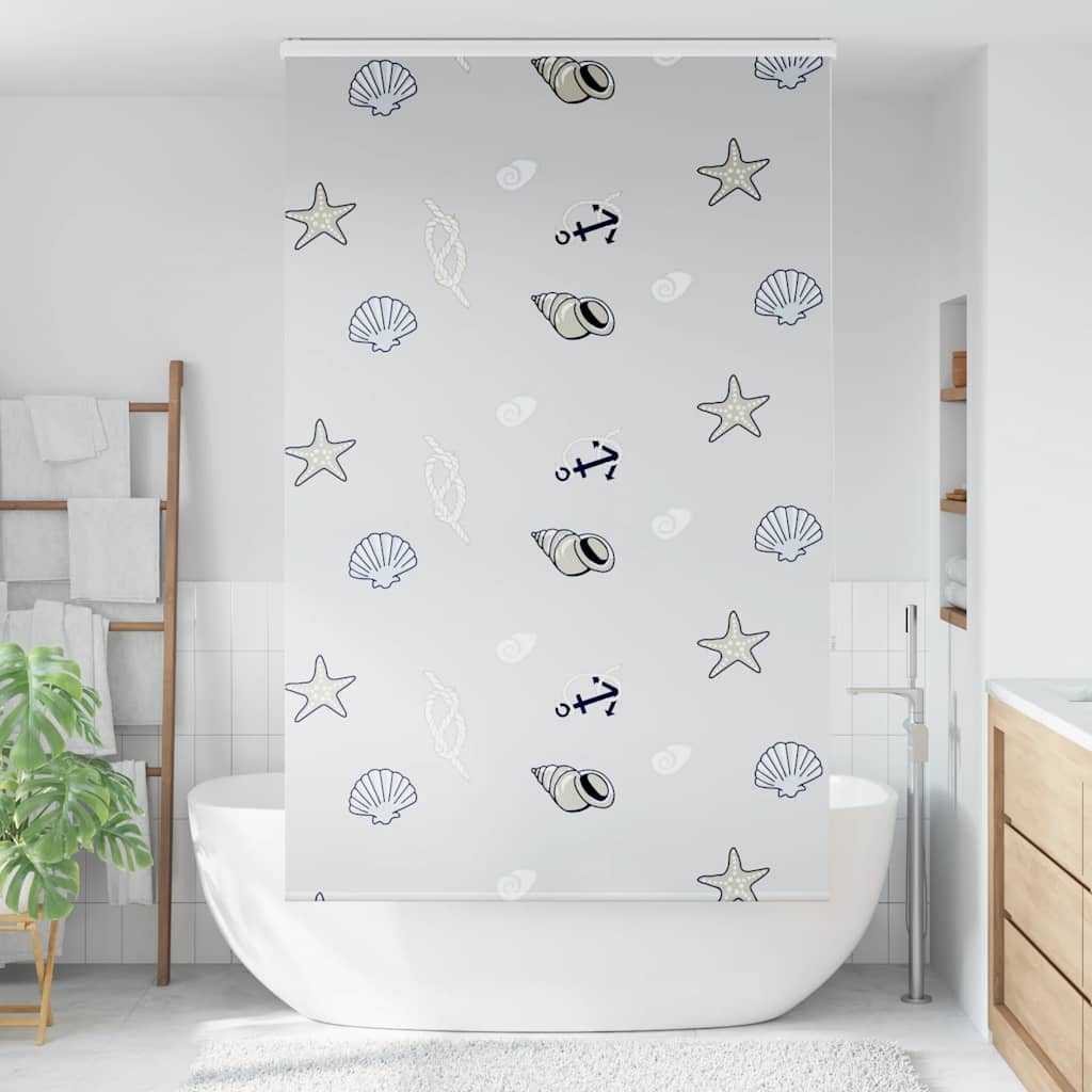 vidaXL Doucherolgordijn met cassette 130x240 cm stofbreedte 126 cm afbeelding