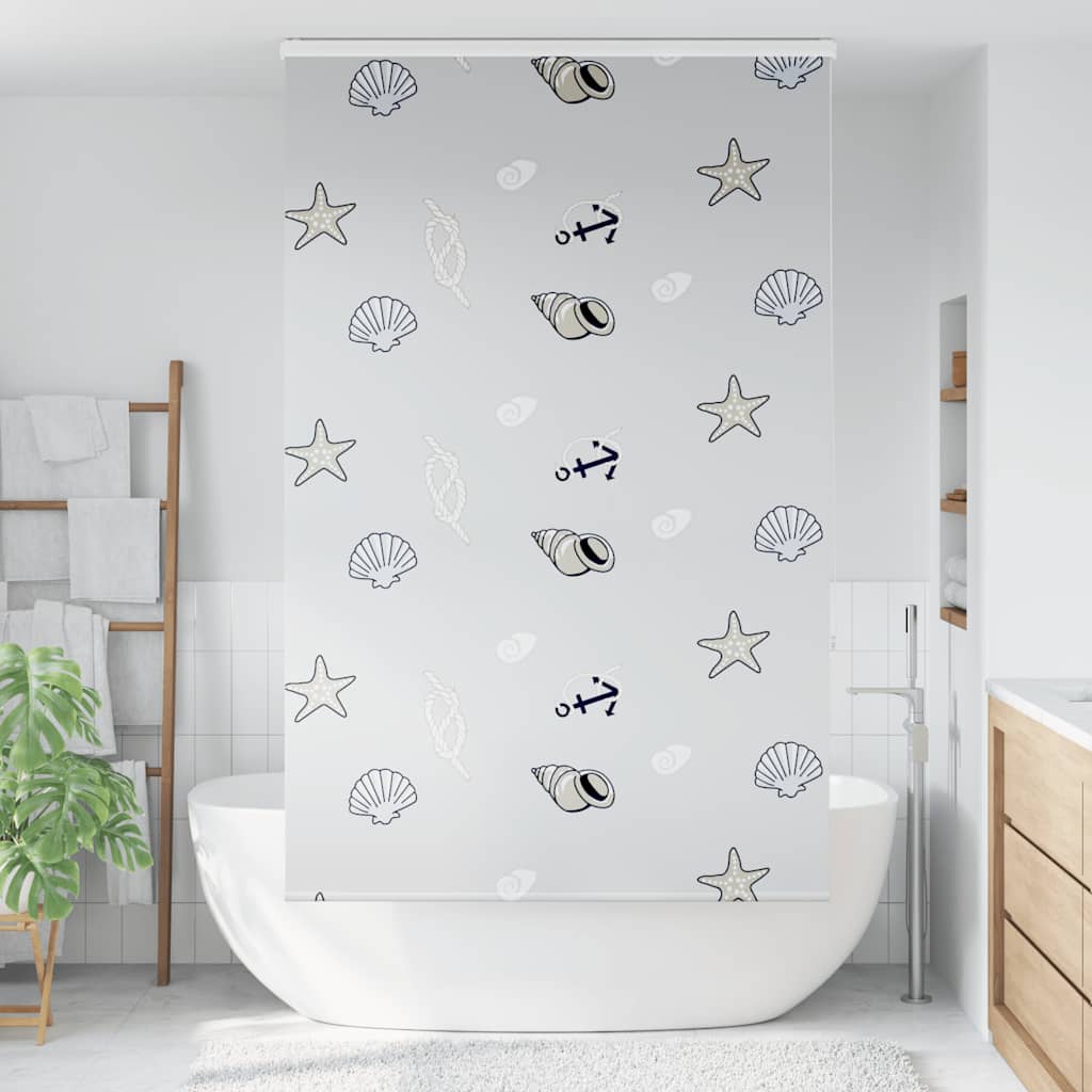 vidaXL Doucherolgordijn met cassette 140x240 cm stofbreedte 136 cm afbeelding