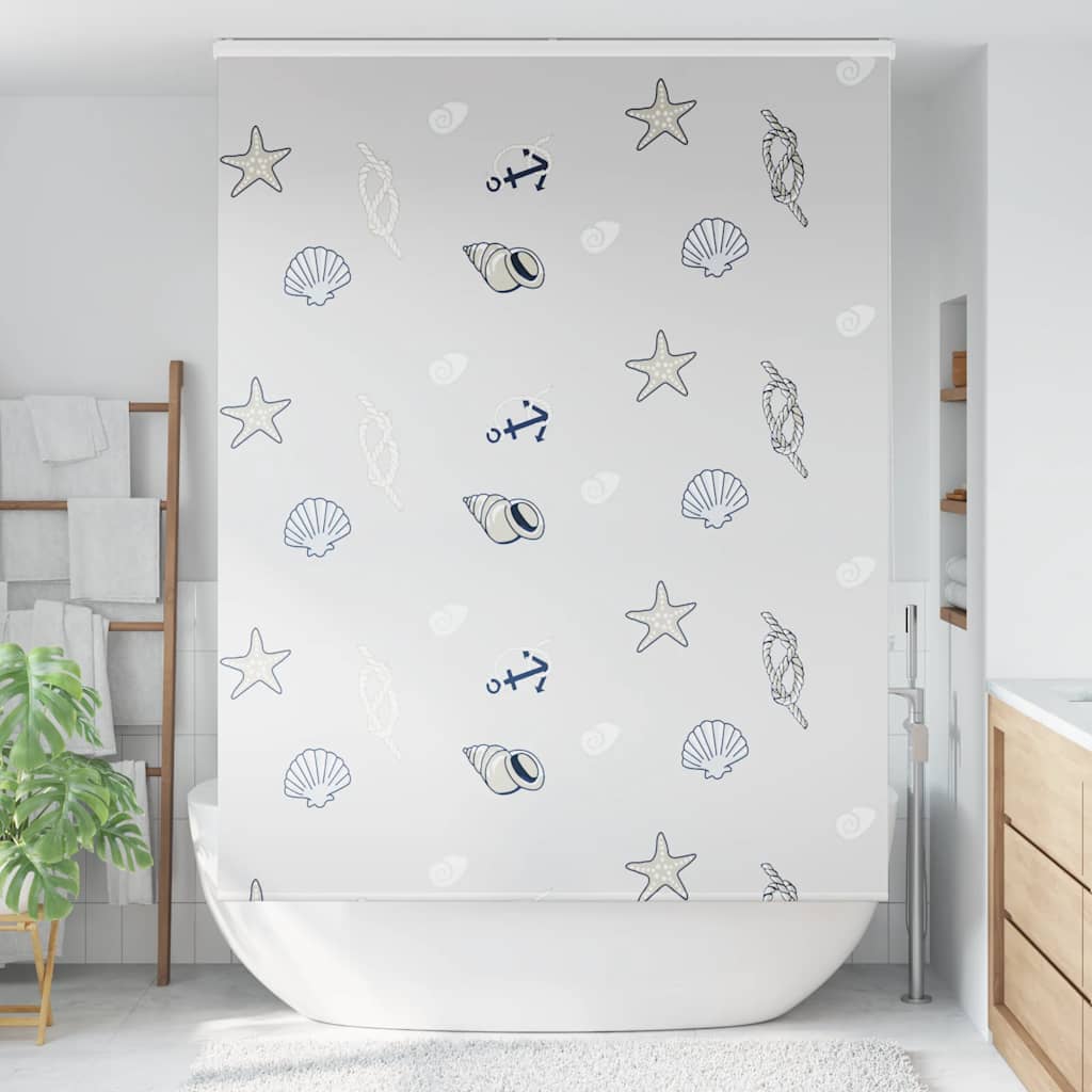 vidaXL Doucherolgordijn met cassette 150x240 cm stofbreedte 146 cm afbeelding