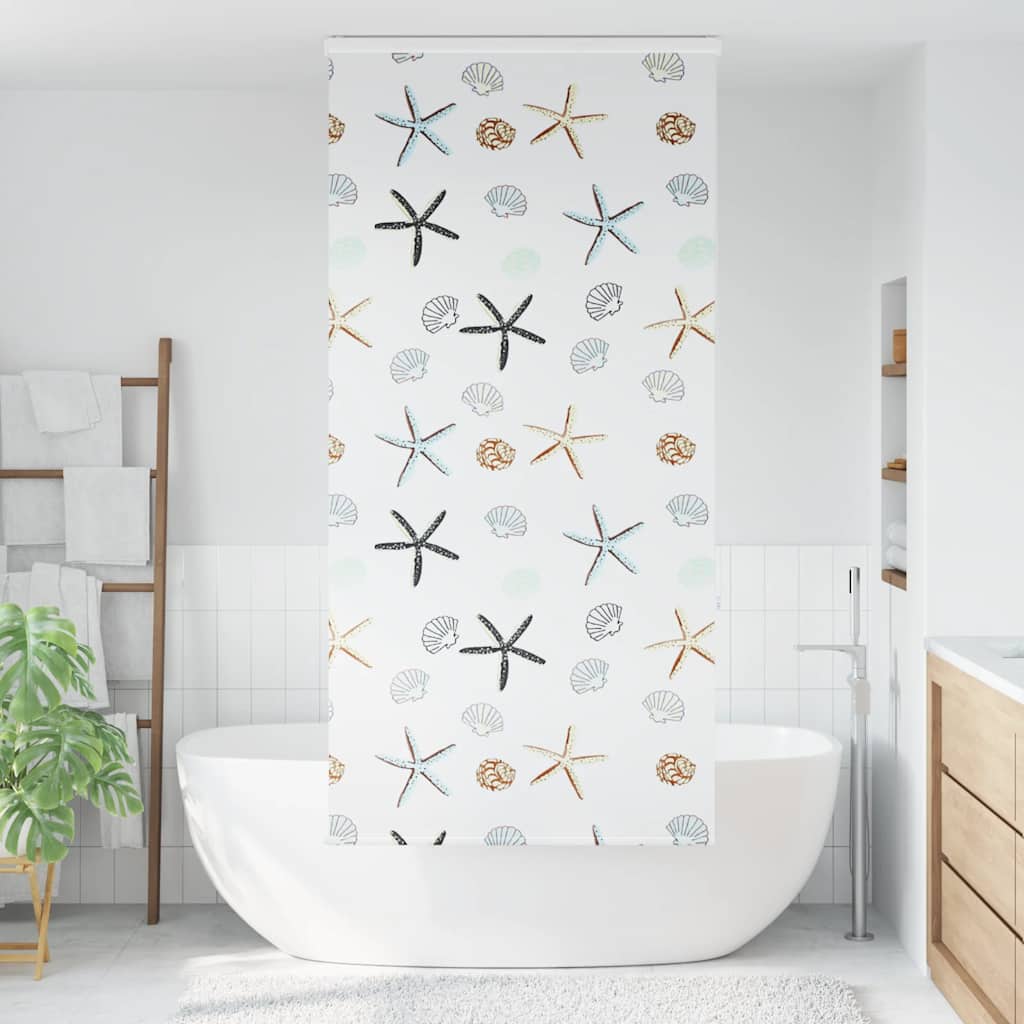 vidaXL Doucherolgordijn met cassette 110x240 cm stofbreedte 106 cm afbeelding