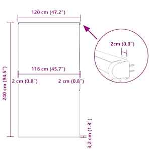Sprchová roleta s kazetou 120x240 cm Šířka látky 116 cm - obrázek 12
