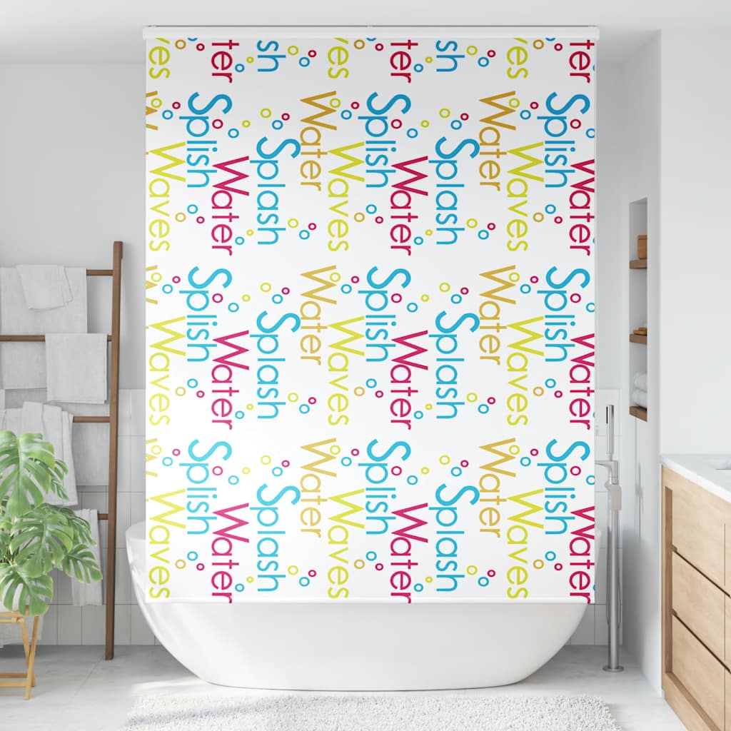 vidaXL Doucherolgordijn met cassette 150x240 cm stofbreedte 146 cm afbeelding