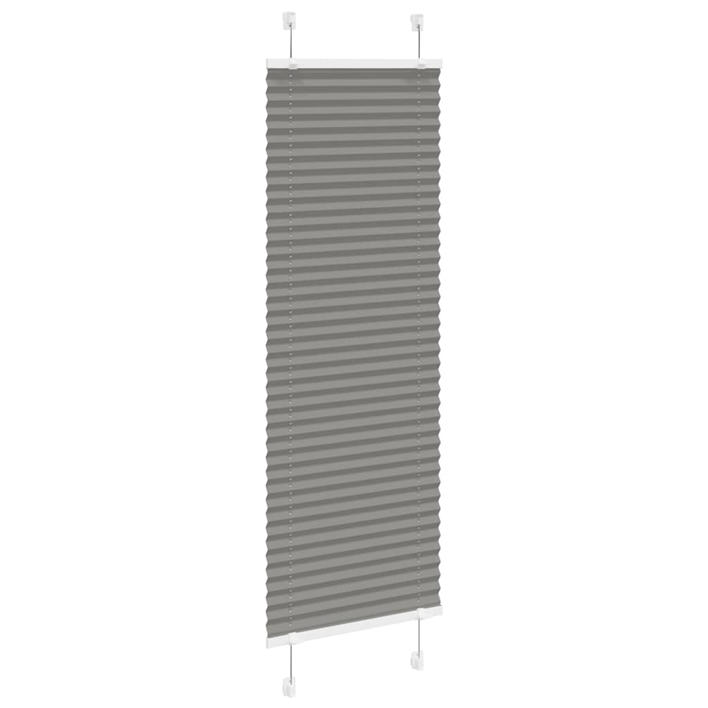 vidaXL plisovaná roleta antracit 45x100 cm Šírka látky 44,4 cm