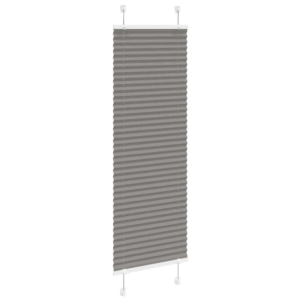 vidaXL plisovaná roleta antracitová 50x100 cm Šírka látky 49,4 cm