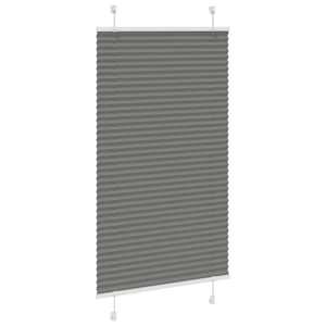 Plisovaná roleta antracitová 75x100 cm Šířka látky 74,4 cm - obrázek 3