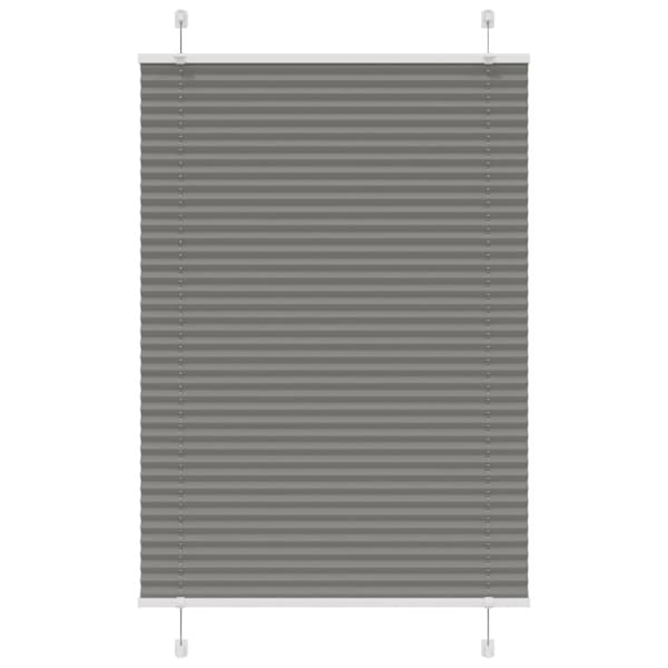 vidaXL plisseeritud ruloo antratsiit 85x100 cm kanga laius 84,4 cm