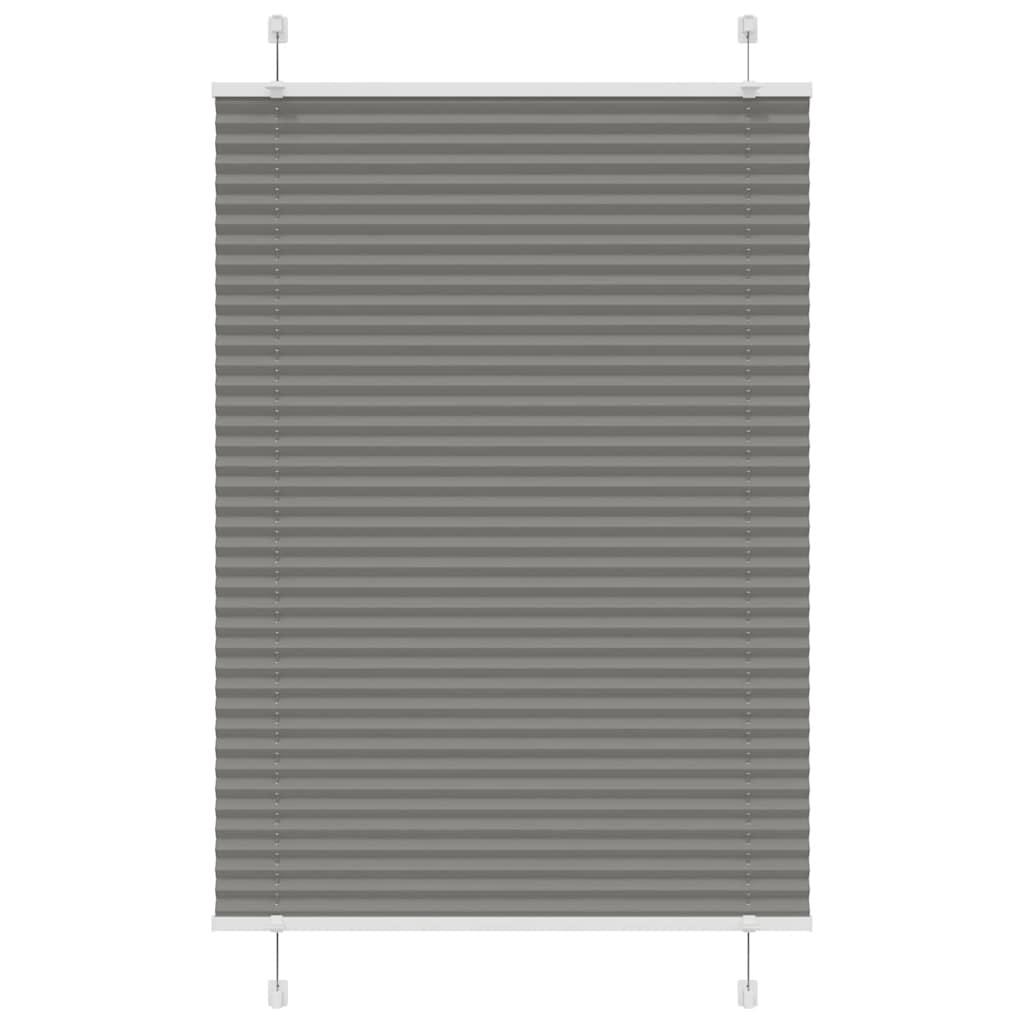 vidaXL Plisovaná roleta antracitová 85x100 cm Šířka látky 84,4 cm