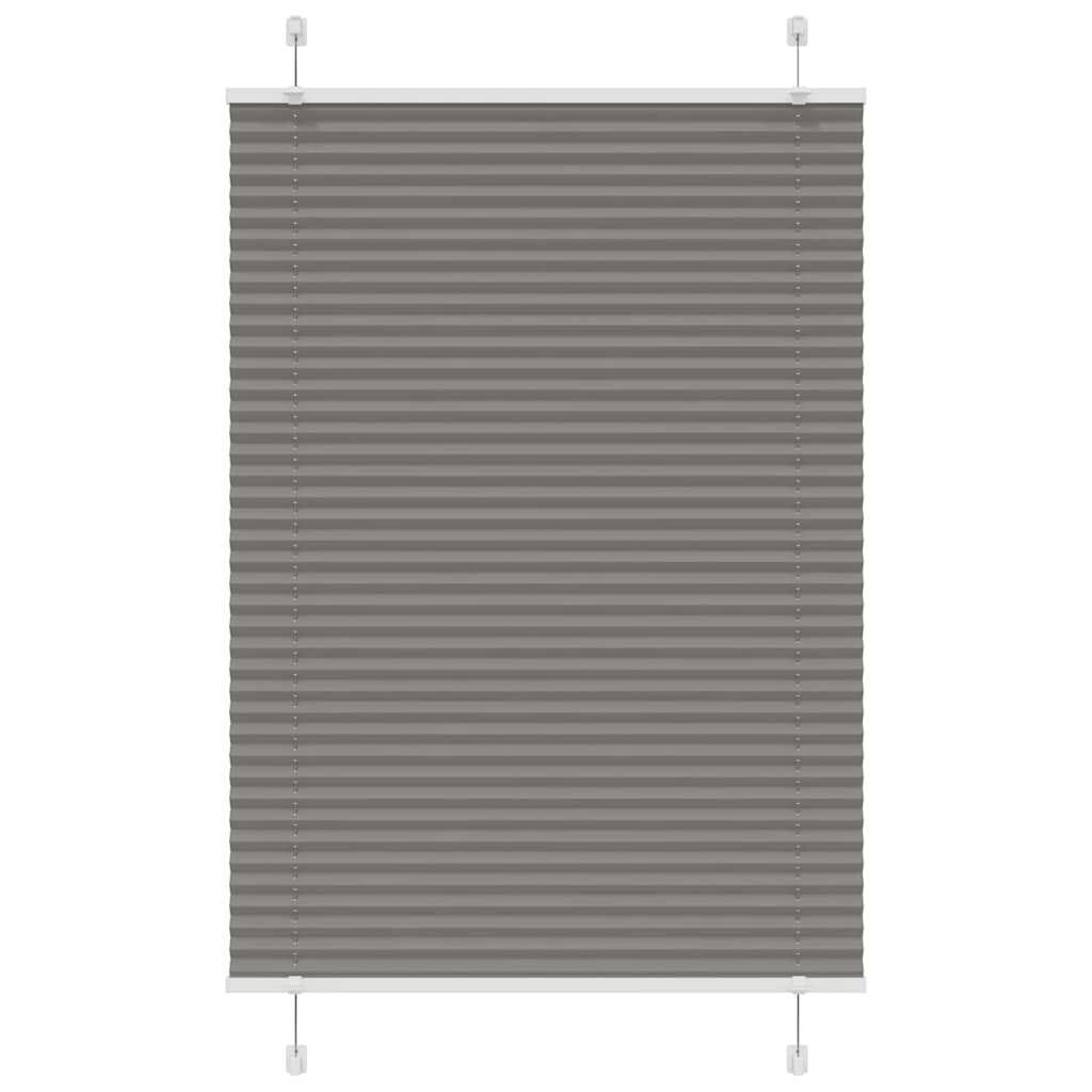 vidaXL Plisovaná roleta antracitová 100x100 cm Šířka látky 99,4 cm