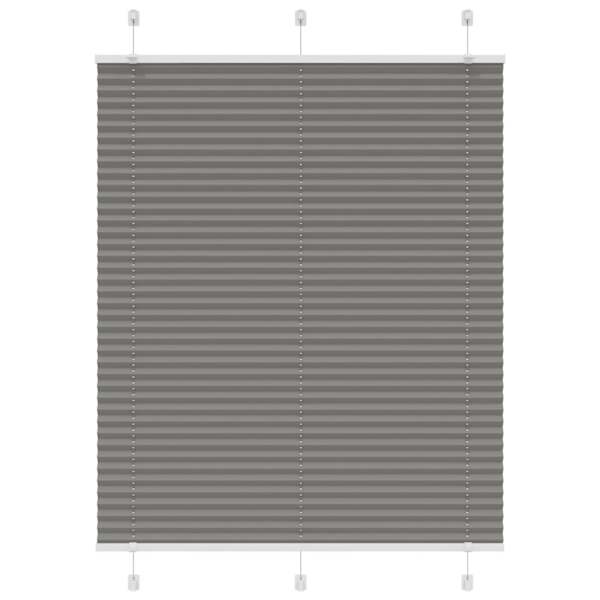 vidaXL plisseeritud ruloo antratsiit 105x100 cm kanga laius 104,4 cm
