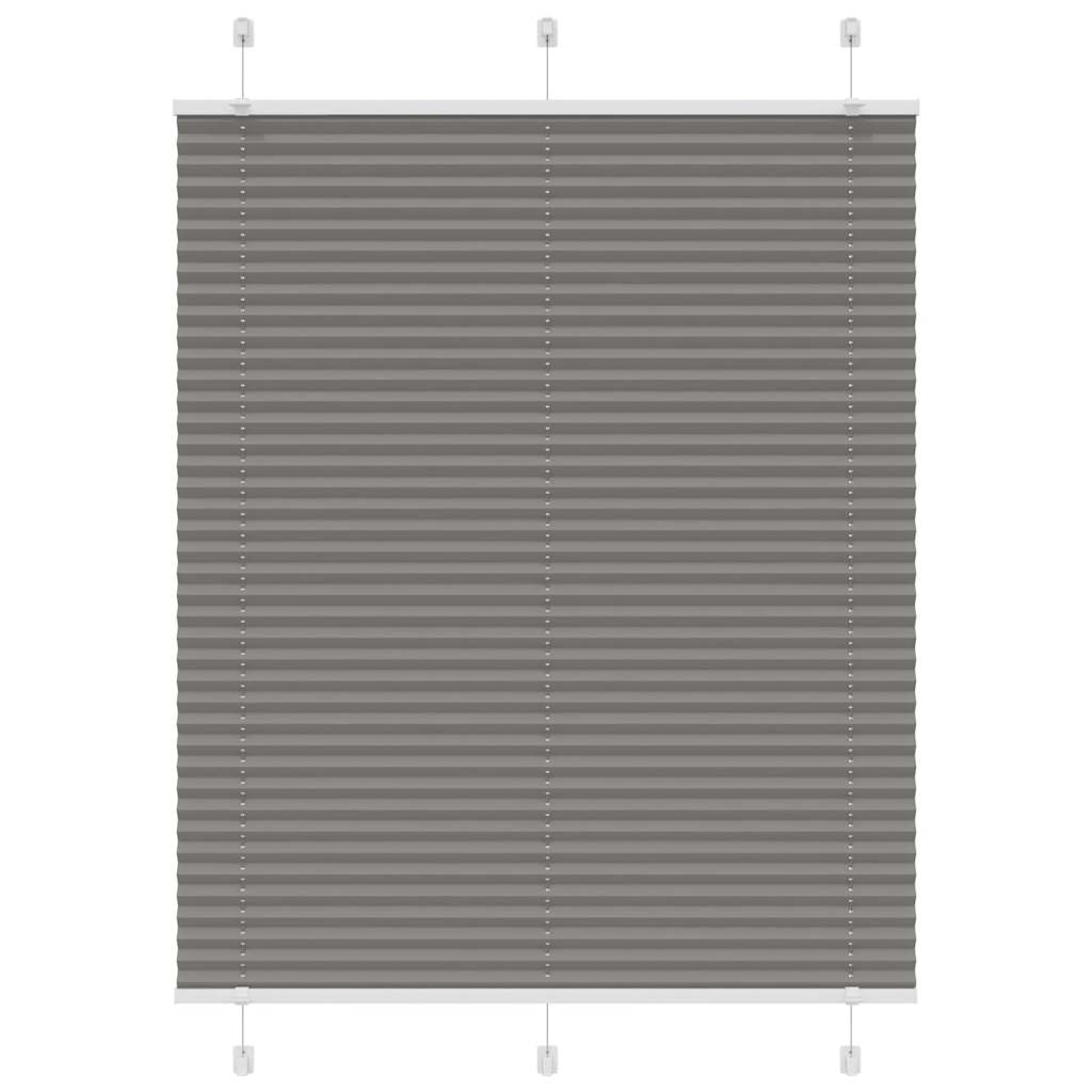 vidaXL Plisovaná roleta antracitová 105x100 cm Šířka látky 104,4 cm