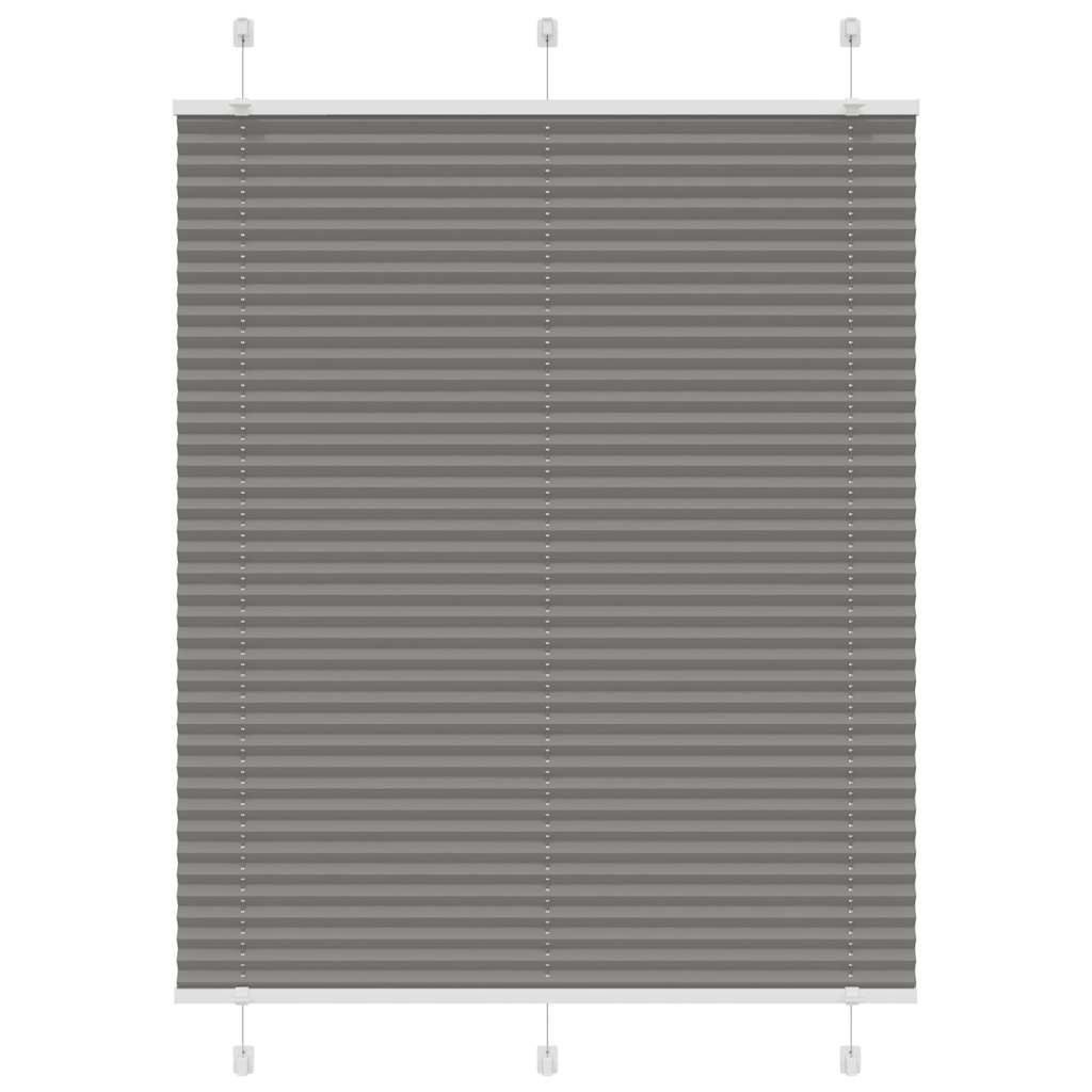 vidaXL Plisovaná roleta antracitová 110x100 cm Šířka látky 109,4 cm