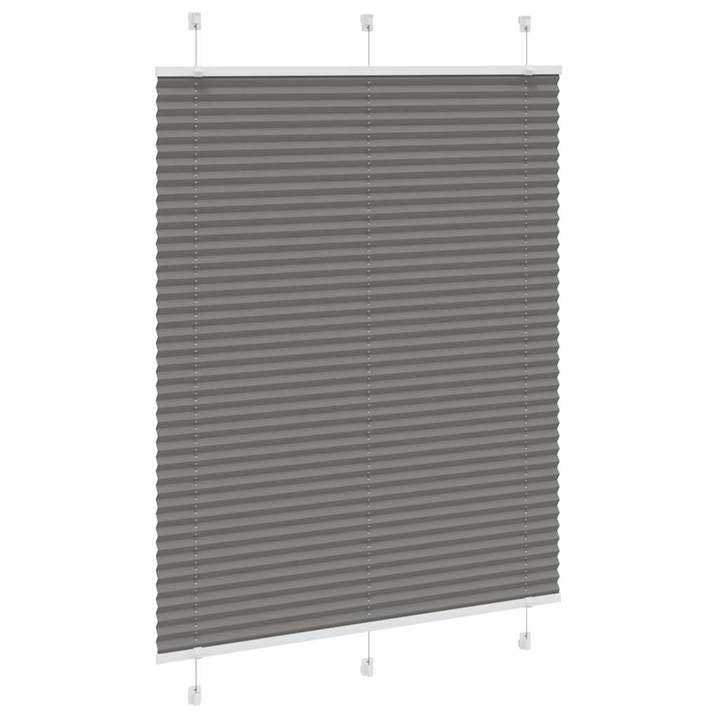 vidaXL Jaluzea plisată Antracit 110x100 cm Lățime țesătură 109,4 cm