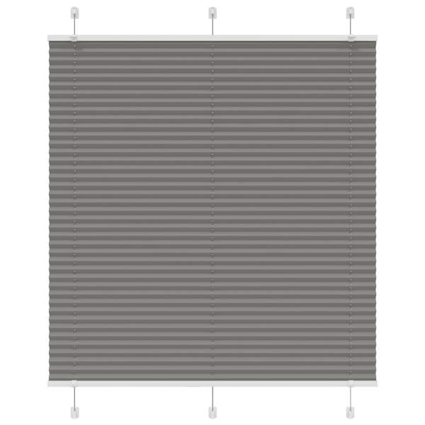 vidaXL plisseeritud ruloo antratsiit 115x100 cm kanga laius 114,4 cm