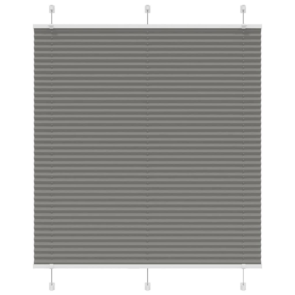 Thumbnail - vidaXL Plissee Anthrazit 120x100 cm Stoffbreite 119,4 cm Polyester