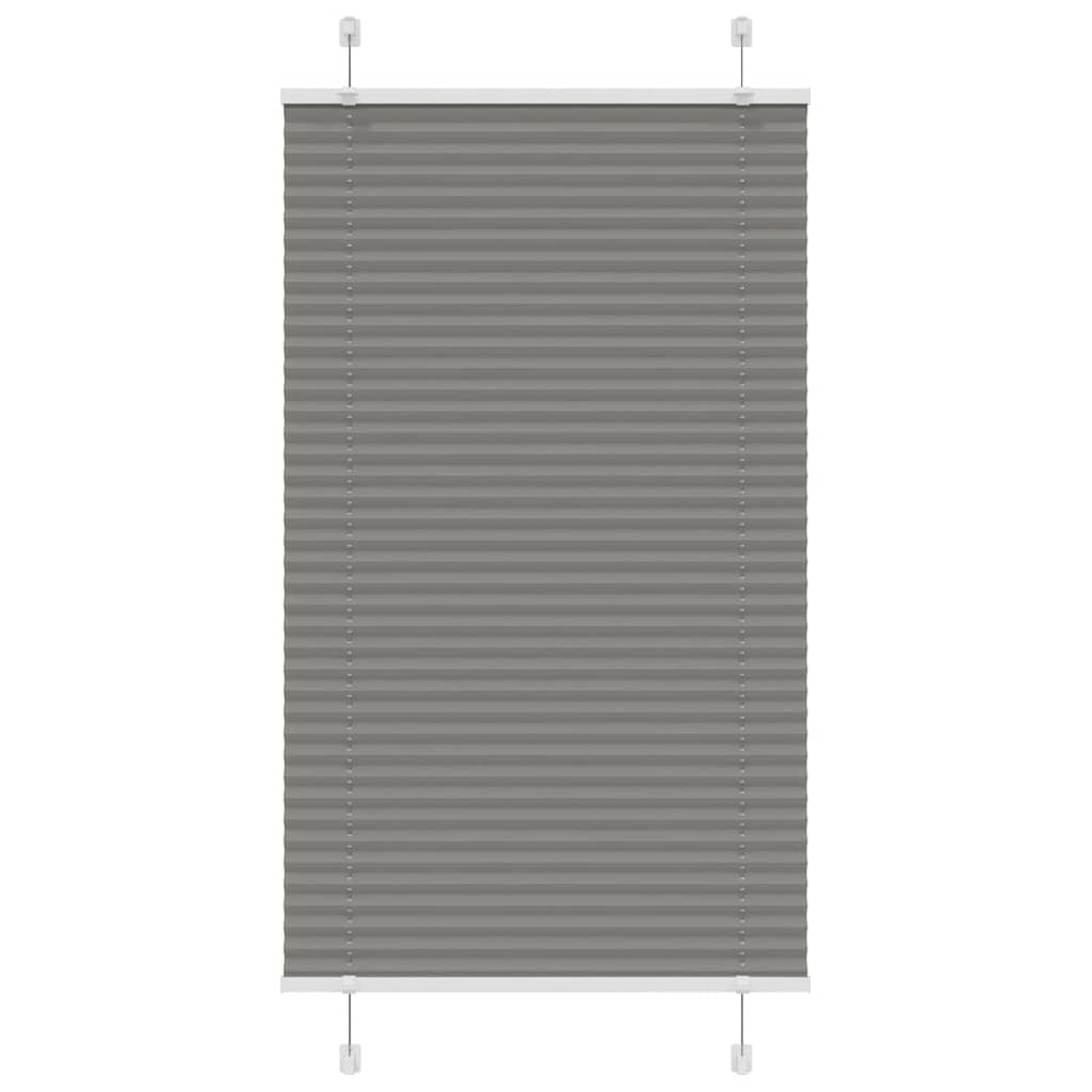 vidaXL Plissee Anthrazit 75x150 cm Stoffbreite 74,4 cm Polyester