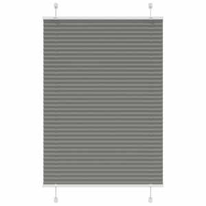 Plisovaná roleta antracitová 85x150 cm Šířka látky 84,4 cm - obrázek 1