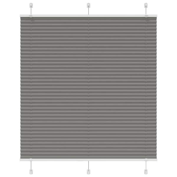 vidaXL plisseeritud ruloo antratsiit 120x150 cm kanga laius 119,4 cm