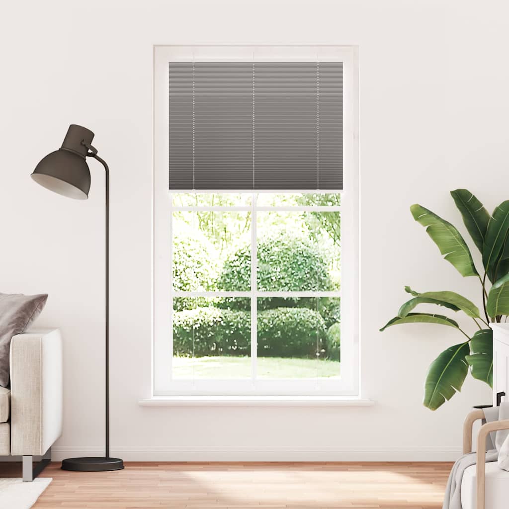 vidaXL plisovaná roleta antracit 105x200 cm Šírka látky 104,4 cm
