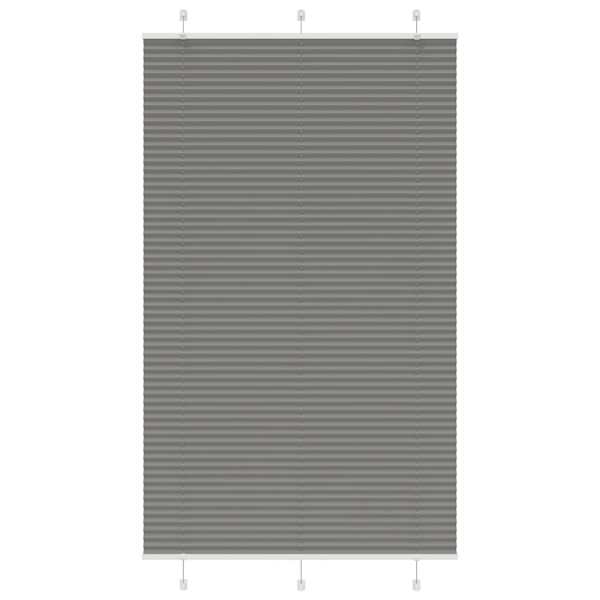 vidaXL plisseeritud ruloo antratsiit 115x200 cm kanga laius 114,4 cm
