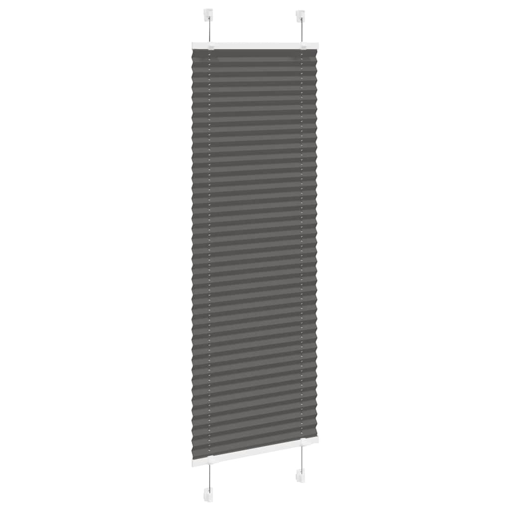 Thumbnail - vidaXL Plissee Schwarz 40x100 cm Stoffbreite 39,4 cm Polyester