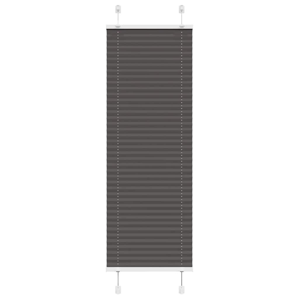 vidaXL Plissee Schwarz 45x100 cm Stoffbreite 44,4 cm Polyester