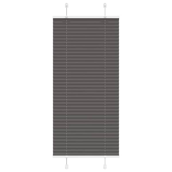 vidaXL plisseeritud ruloo must 55x100 cm kanga laius 54,4 cm pol&uuml;ester
