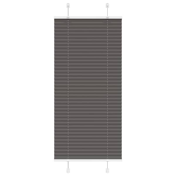 vidaXL plisseeritud ruloo must 65x100 cm kanga laius 64,4 cm pol&uuml;ester