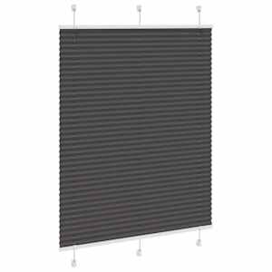 Plisovaná roleta černá 105x100 cm Šířka látky 104,4cm Polyester - obrázek 3