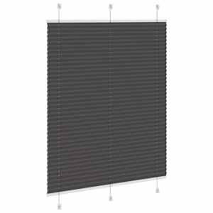 Plisovaná roleta černá 105x100 cm Šířka látky 104,4cm Polyester - obrázek 4