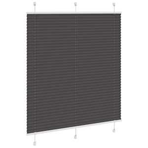 Plisovaná roleta černá 115x100 cm Šířka látky 114,4cm Polyester - obrázek 3