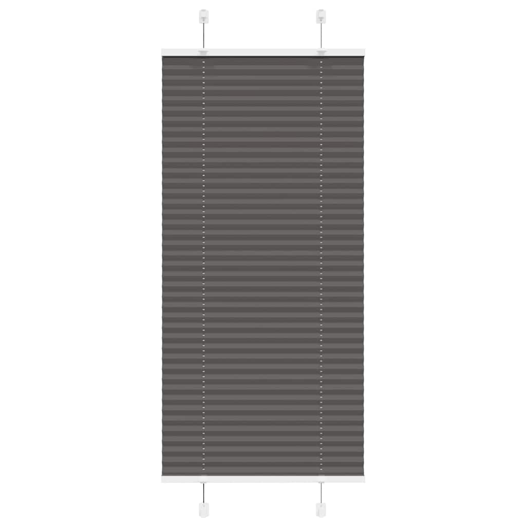 vidaXL plisovaná roleta čierna 55x150 cm Šírka látky 54,4 cm