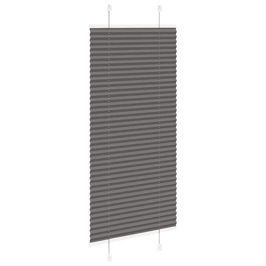 vidaXL Plissé rolgordijn 55x150 cm stofbreedte 54,4 cm polyester zwart, foto 4