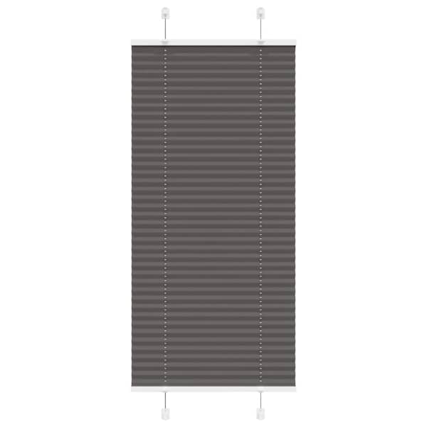 vidaXL plisseeritud ruloo must 65x150 cm kanga laius 64,4 cm pol&uuml;ester
