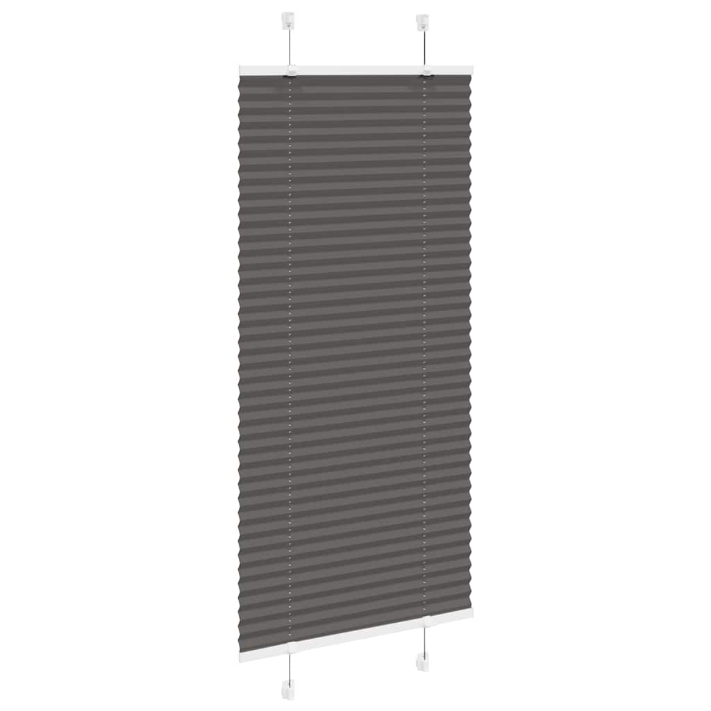 Thumbnail - vidaXL Plissee Schwarz 65x150 cm Stoffbreite 64,4 cm Polyester
