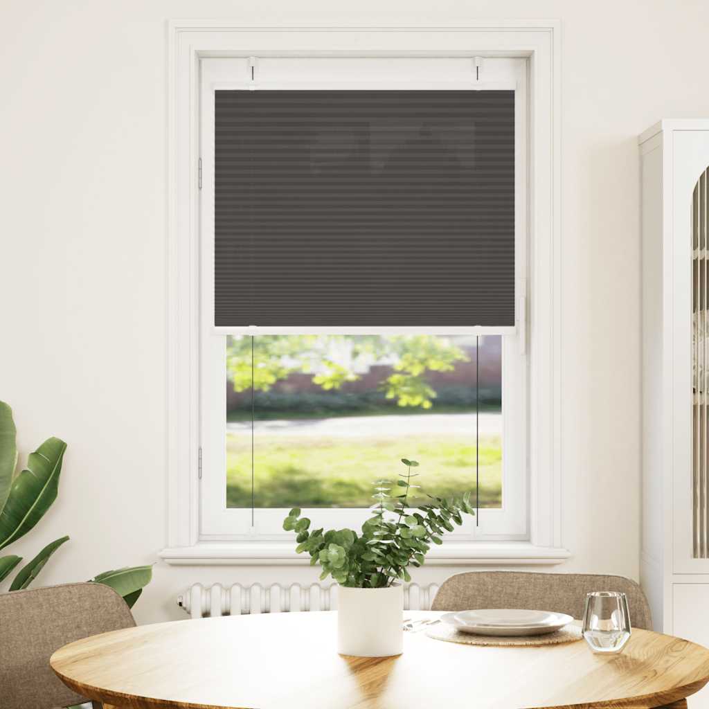 vidaXL laskostettu blind Musta 70x150 cm Kankaan leveys 69,4 cm
