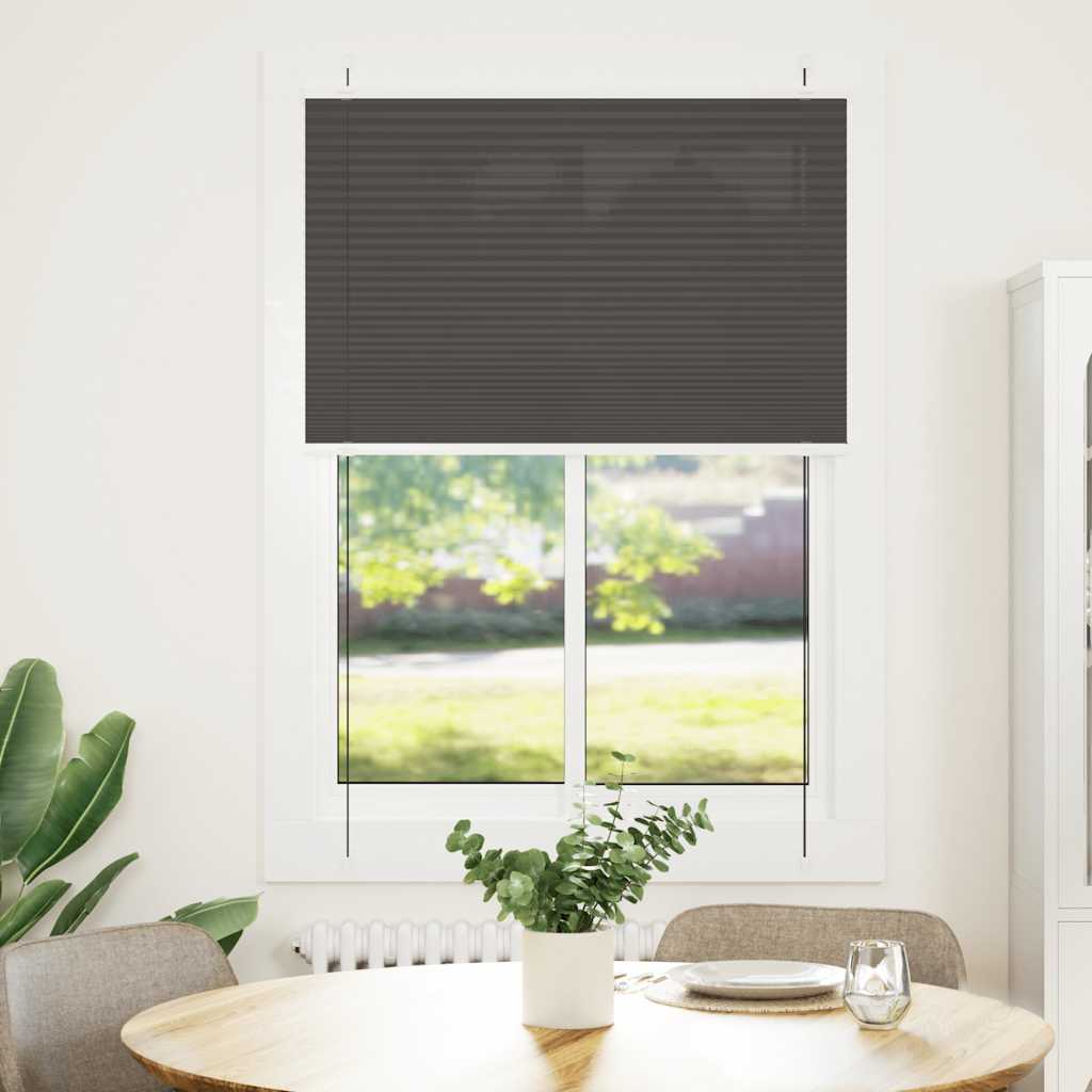 vidaXL laskostettu blindi musta 85x150 cm kankaan leveys 84,4 cm