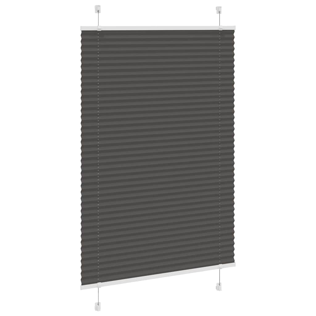 Thumbnail - vidaXL Plissee Schwarz 85x150 cm Stoffbreite 84,4 cm Polyester