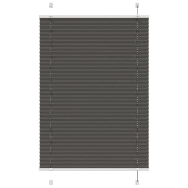 vidaXL plisseeritud ruloo must 90x150 cm kanga laius 89,4 cm pol&uuml;ester