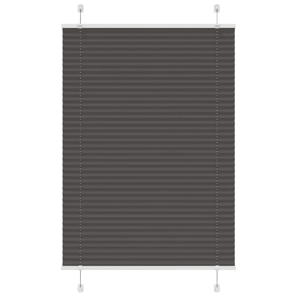 vidaXL plisseeritud ruloo must 95x150 cm kanga laius 94,4 cm pol&uuml;ester