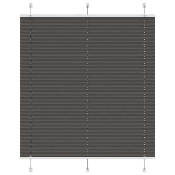 vidaXL plisseeritud ruloo must 120x150 cm kanga laius 119,4 cm