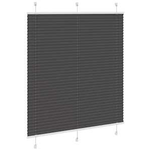 Plisovaná roleta černá 120x150 cm Šířka látky 119,4cm Polyester - obrázek 3