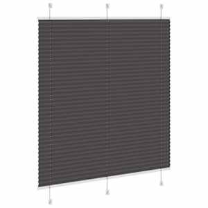 Plisovaná roleta černá 120x150 cm Šířka látky 119,4cm Polyester - obrázek 4